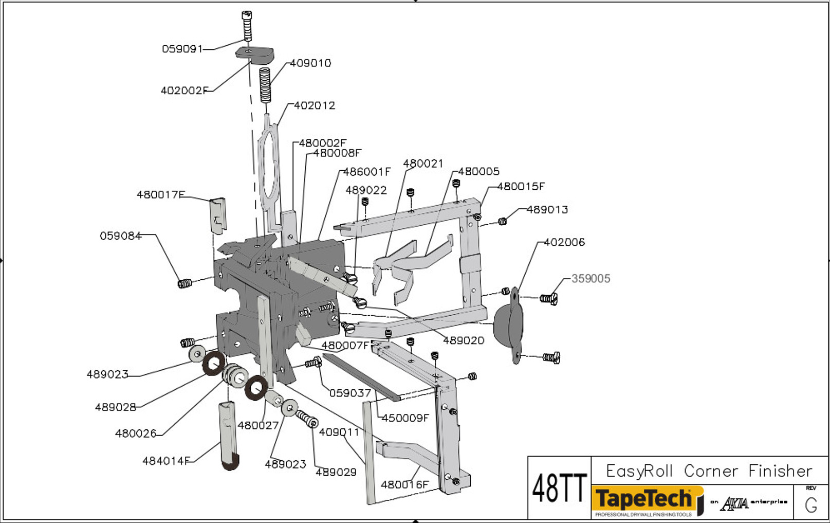 angle.parts TapeTech Angle Head Parts | Great Lakes Taping Tools
